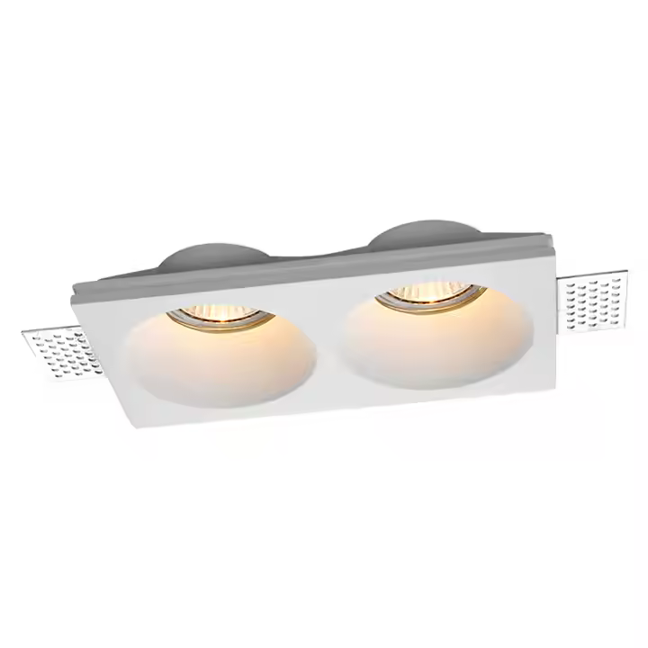 Middin Twin Gypsum Recessed Spotlight